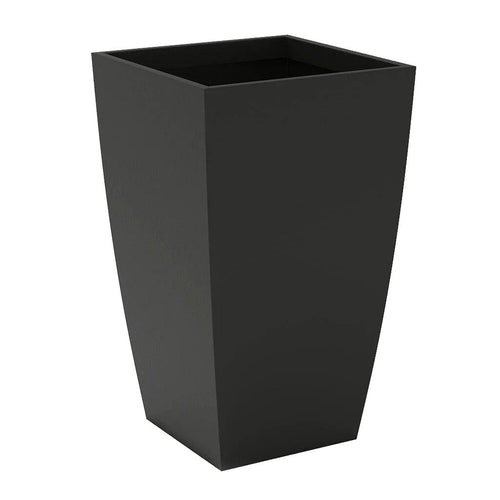 PurePots Luis Tall Tapered Cube Fiberglass Planter - 4203TS